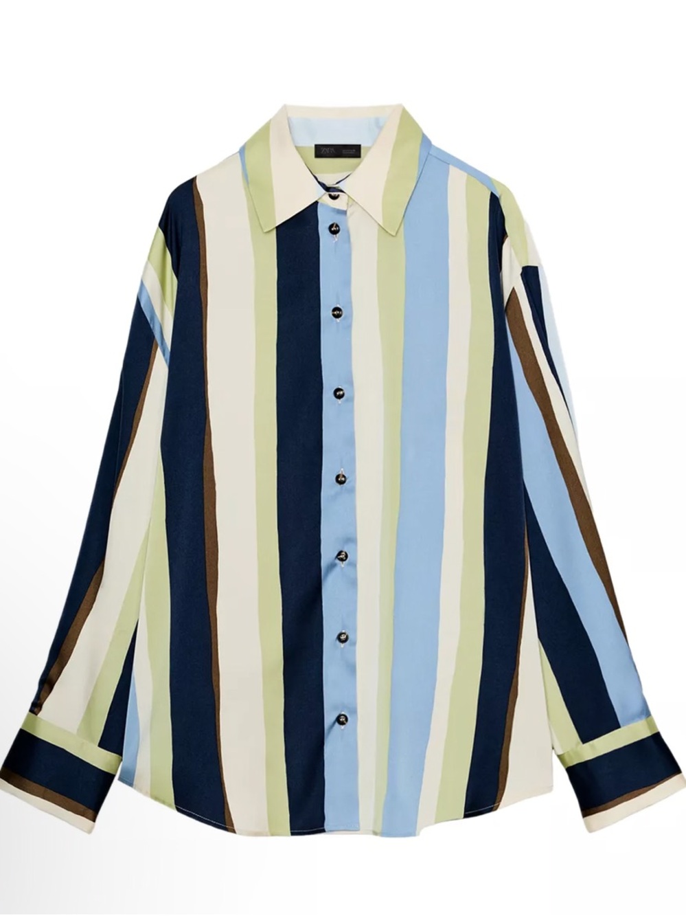 Zara Striped Satin Shirt